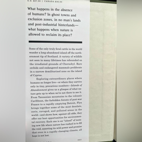 NEW Islands of Abandonment Nature Rebounding Post-Human Landscape Book Cal Flyn - Picture 5 of 6
